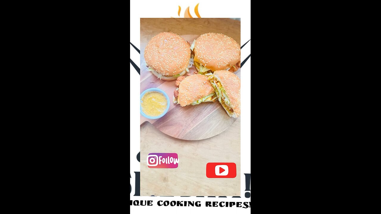 🌟 Crispy giant chicken burgers with homemade burger sauce🌟ep 24#ramadanseries #full recipe