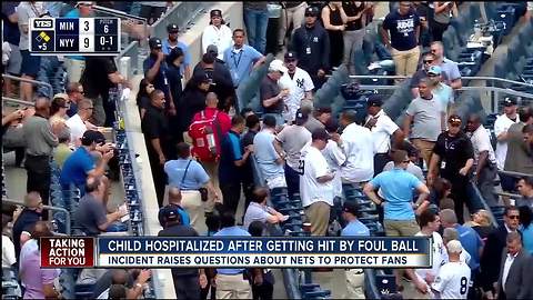 Girl injured by foul ball leads to talk about more protection