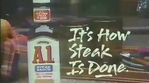 "Stop Nagging The Man, Woman" Very 90's Funny A1 Steak Sauce Commercial (1993)