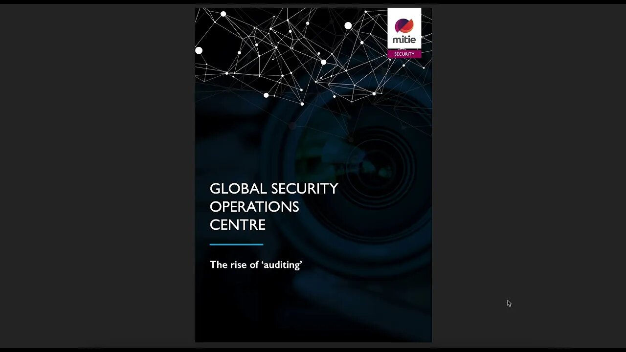 Global Security Operations Centre The Rise Of Auditing Mitie Security