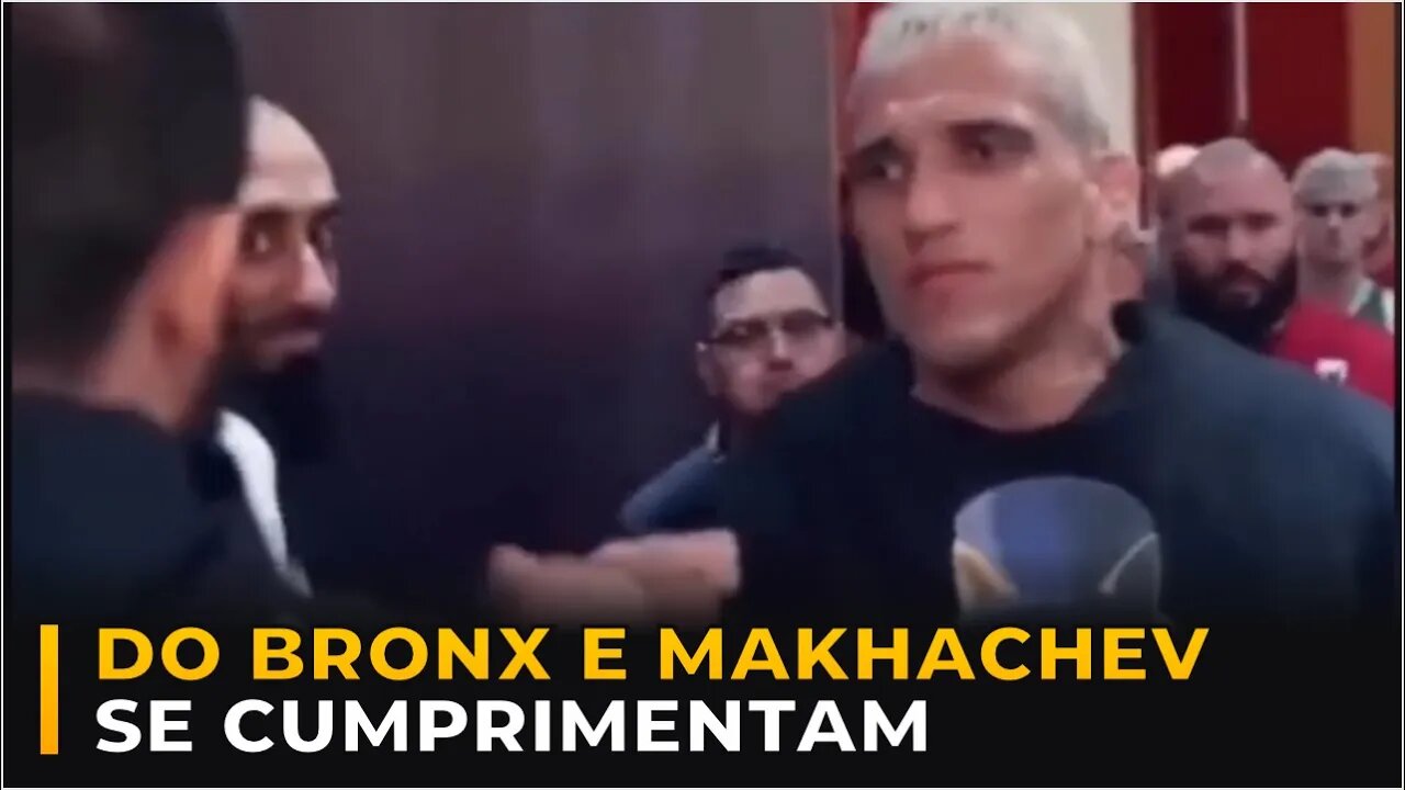 DO BRONX E MAKHACHEV SE CUMPRIMENTAM ANTES DO UFC 280!