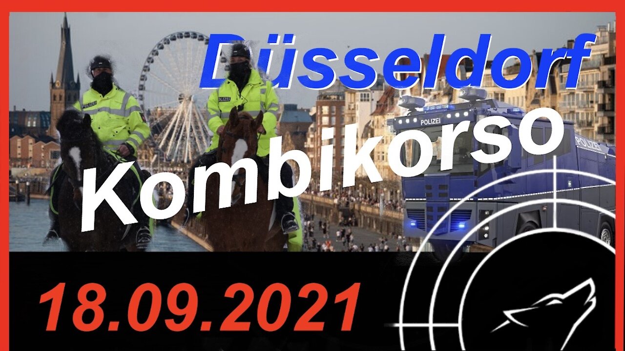 Düsseldorf 18.09.2021: 1. Kombikorso - Fußgänger, Radfahrer und PKWs