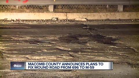 Macomb county announces plans to fix Mound Road from I-696 to M-59