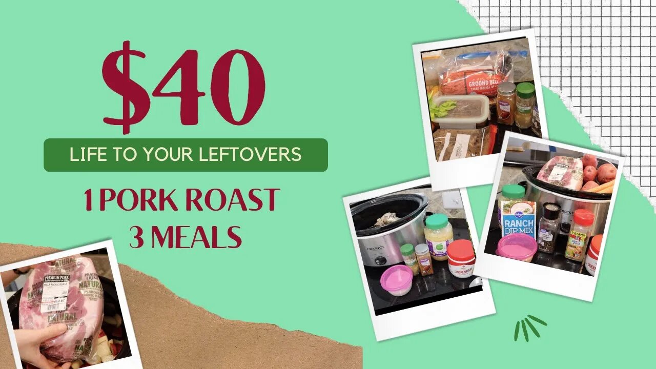 $40 | 3 DINNERS | GIVE LIFE TO YOUR LEFTOVERS