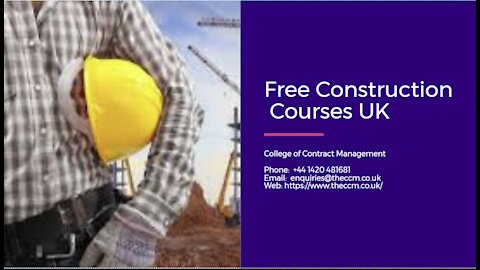 Free Construction Courses UK
