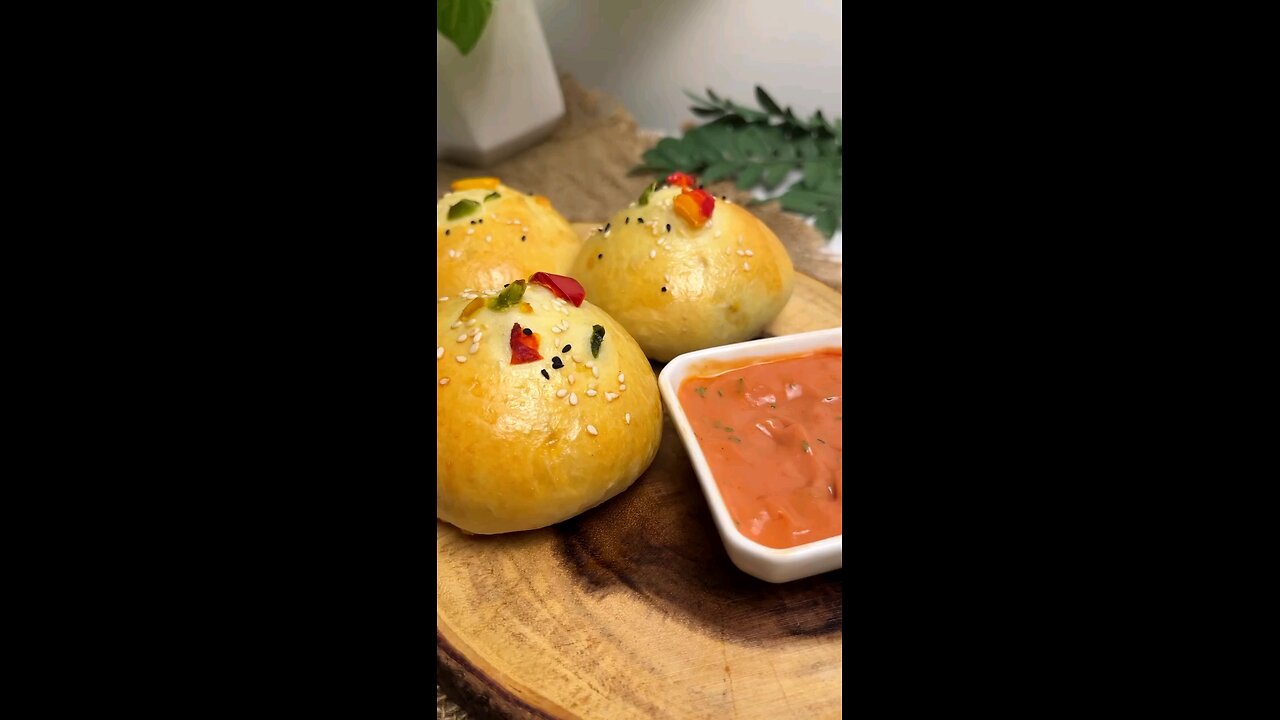 CHICKEN FAJITA BUNS | #chickenbuns #chickenfajita #fajita #stuffedbuns #chickenbread #cooking