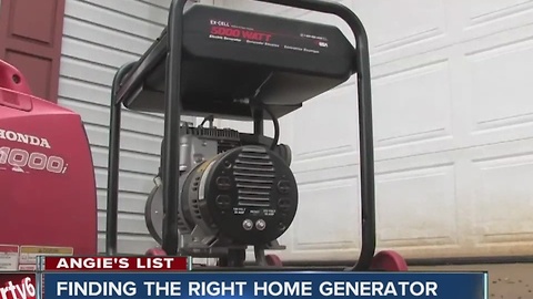 Angie's List: Finding the right generator