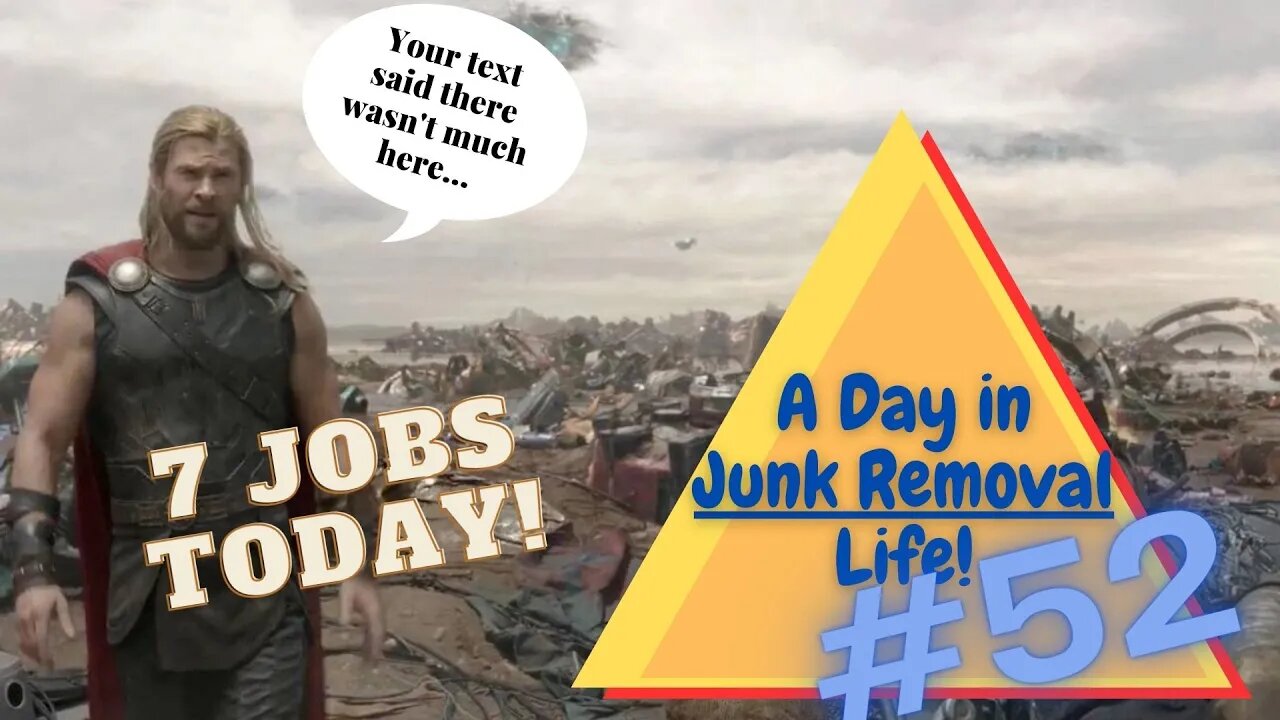 A day in the life of Junk Removal #52! My Marketing Company Update + We did 7 JOBS Today for $2200!