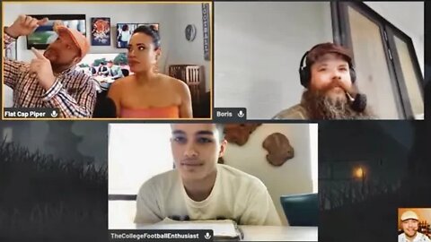 College Football Live Predictions and TV Schedule with Special Guest Lady Fire and Boris.