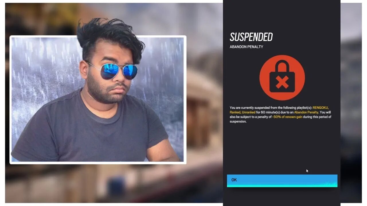 Unfairly Getting Suspended in Rainbow Six Siege