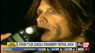 Steven Tyler cancels Strawberry Festival Show