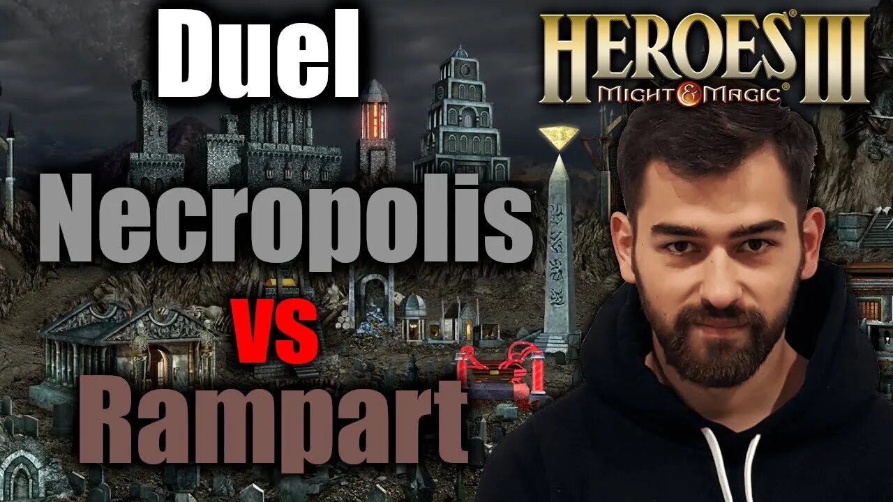 Necropolis vs Rampart | Gluhammer Heroes HotA 3 Multiplayer PL