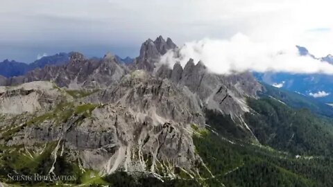 The @ Alps @ 4K @ @ 60 @ Minute Relaxation Film with Calming Music