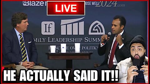 Tucker Carlson And Vivek Ramaswamy LIVE NOW Blaze Summit! YOU WON'T BELIEVE WHAT HE SAID!!