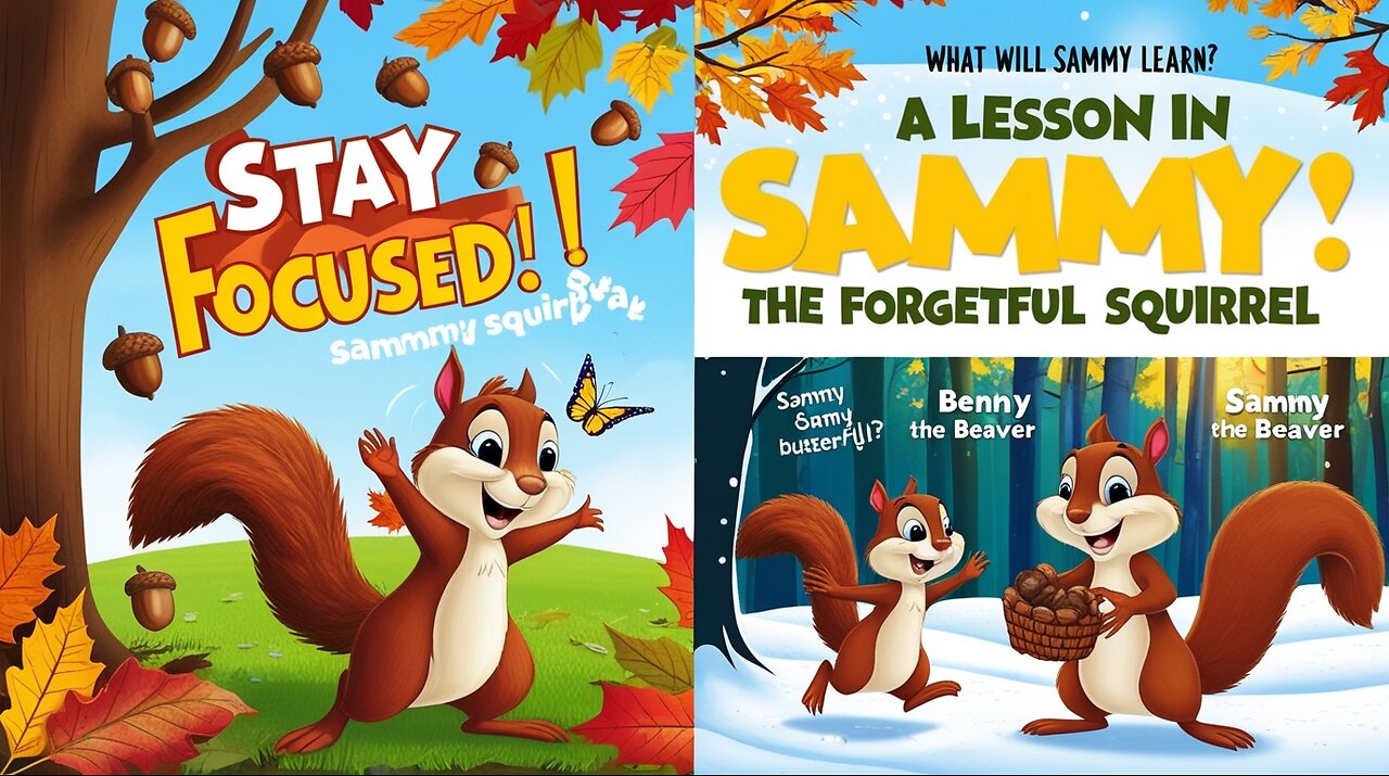 "The Forgetful Squirrel: A Story of Focus and Friendship | Moral Story for Kids"