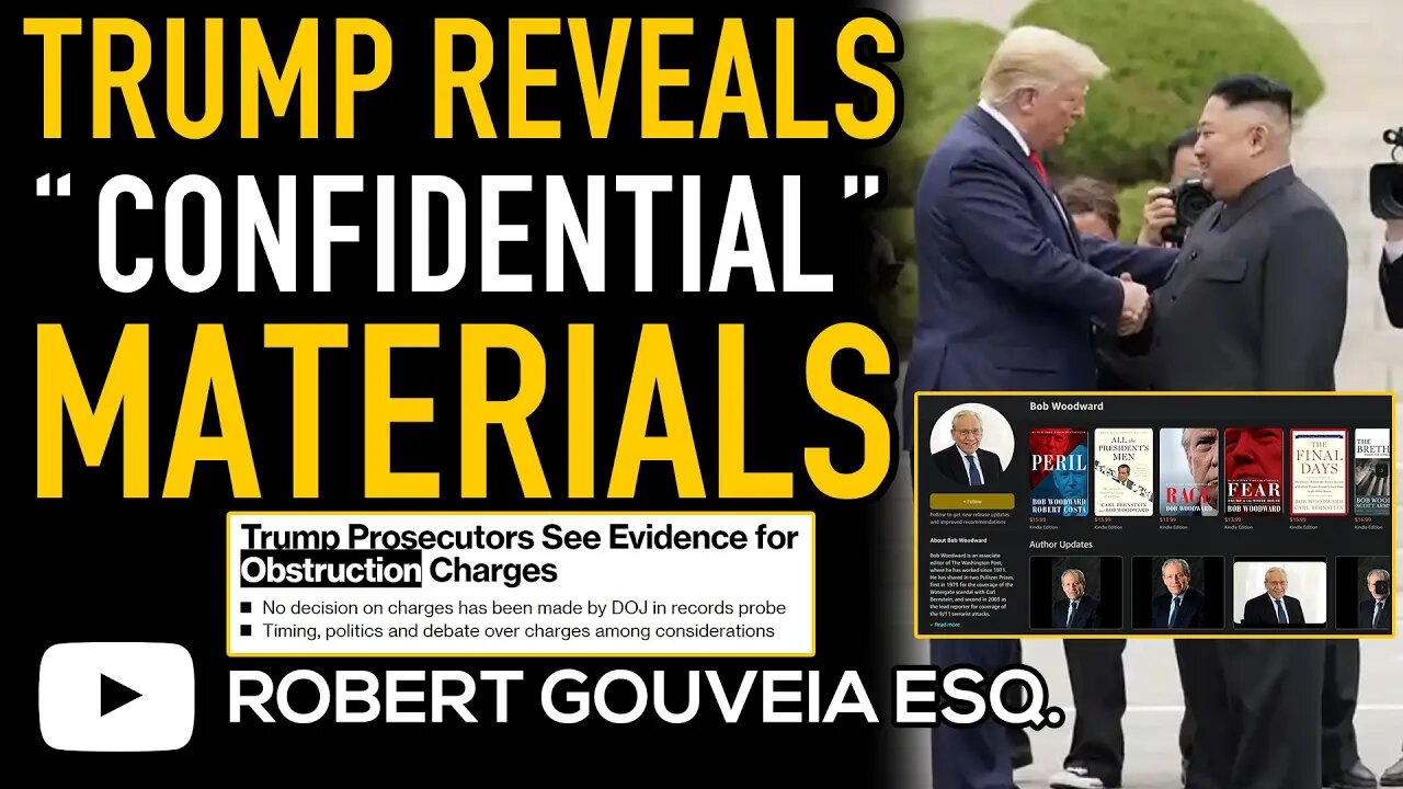 Trump REVEALS "Confidential" Material in BOB WOODWARD Interviews