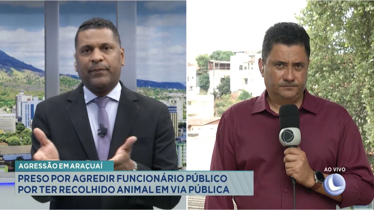 Agressão em Araçuaí: Preso por Agredir Funcionário Público por ter Recolhido Animal em Via Pública.