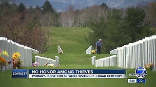 Thieves target woman visiting father's grave at Fort Logan National Cemetery