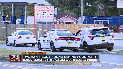 Body found behind Tampa business, investigation underway