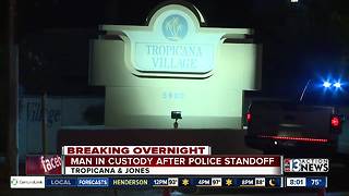 Man in custody after overnight standoff with police