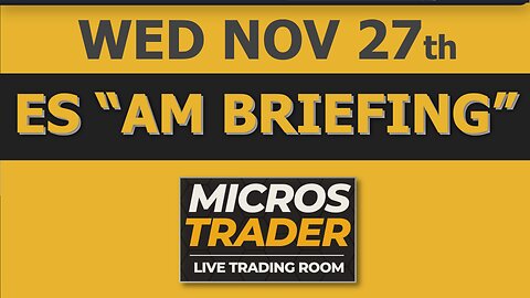 ES MES Key Levels. Where Are We At? Chart Analysis. Micros Trading System. Wednesday "AM Briefing"