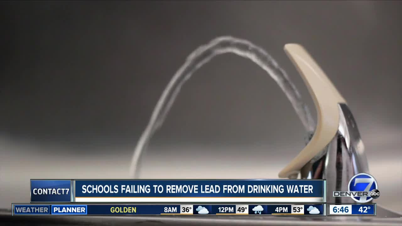 Schools failing to remove lead from Colorado schools' drinking water