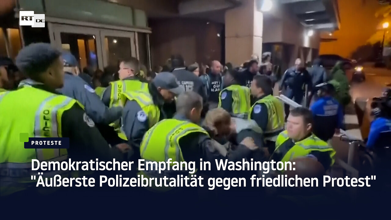 Demokratischer Empfang in Washington: "Äußerste Polizeibrutalität gegen friedlichen Protest"