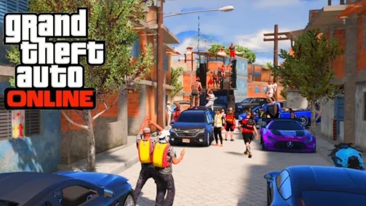 GTA ONLINE- ENCONTRO/BAILE DE RUA!!