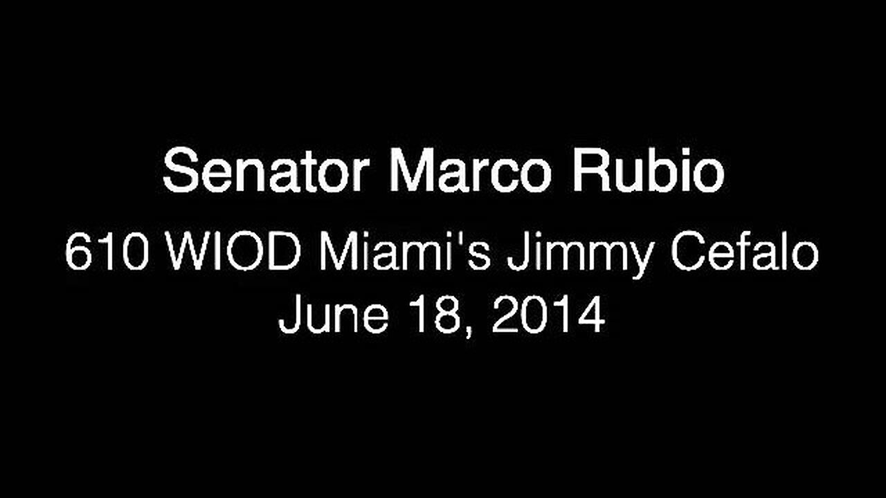 Rubio Discusses Captured Benghazi Attack Suspect, ISIL Advances in Iraq