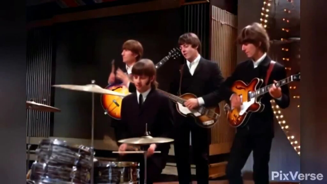 Beatles - Top Of Pops - Paperback Writer - 1966 - (Bubblerock AI Video) - HD