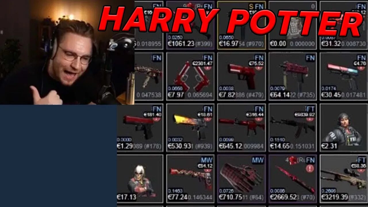 ohnePixel reviews red Harry Potter themed inventory