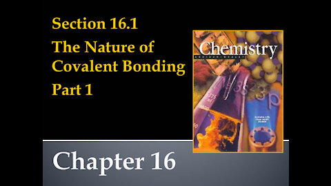 General Chemistry Section 16.1, Part 1