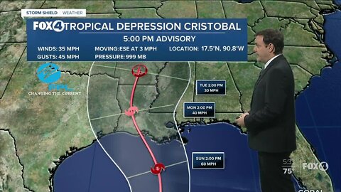 Cristobal expected to strengthen this weekend