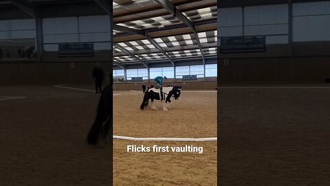 Her first routine so proud she’s only been learning three weeks #viral #equestrian #vaulting #fypシ