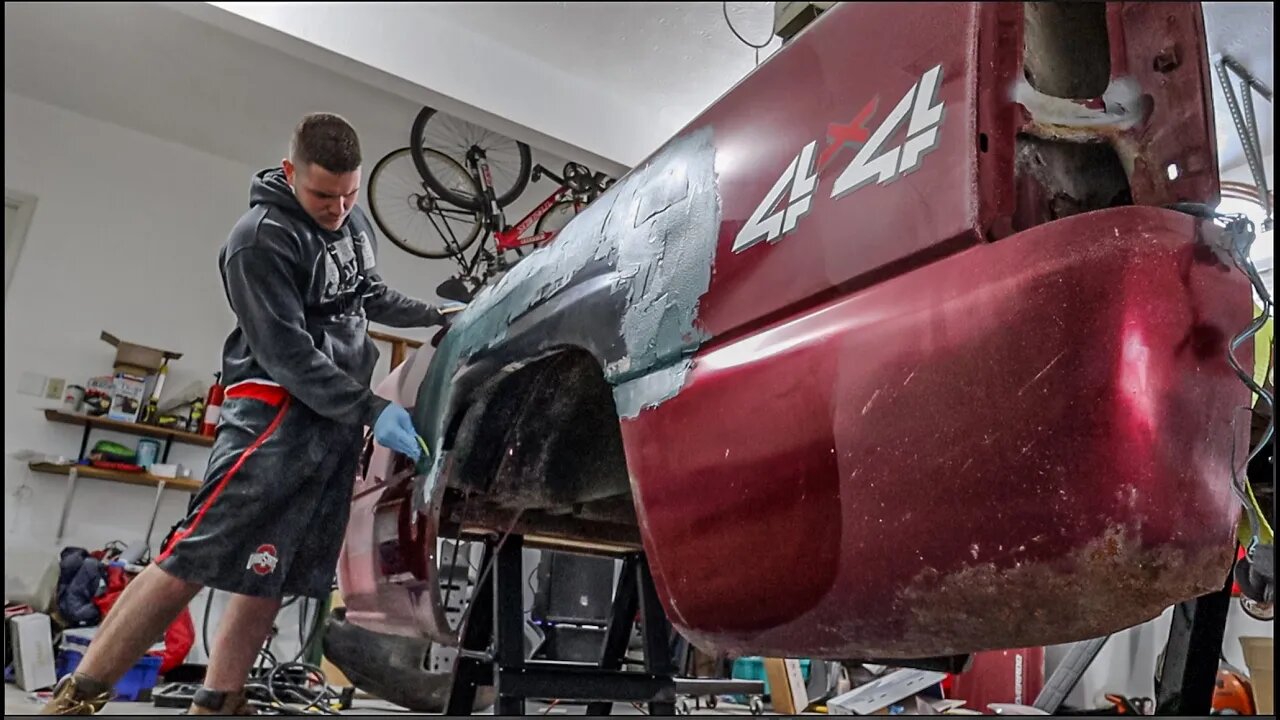 FIXIN OUR RUSTED OUT SILVERADO BED!!