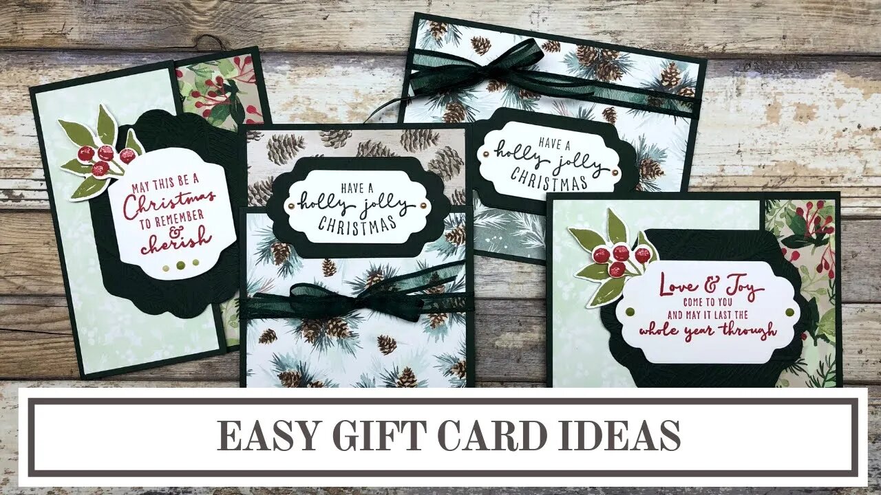 Easy Gift Card Holders - Painted Christmas