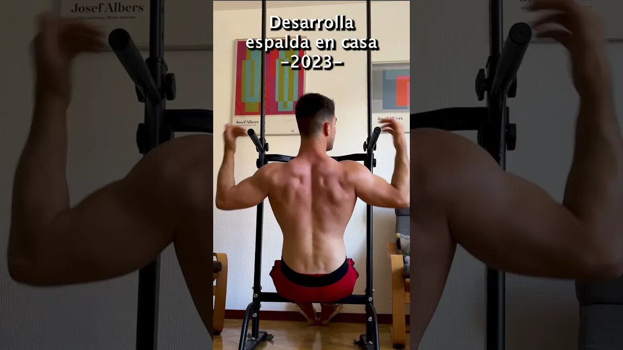 Desarrolla tu espalda en casa - calistenia 2023 #calisthenics #shorts