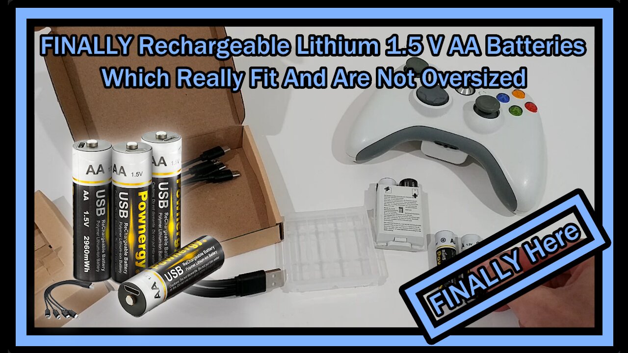 Finally Rechargeable (Lithium) 1.5 V AA Batteries Which Really Fit And Are Not Oversized !