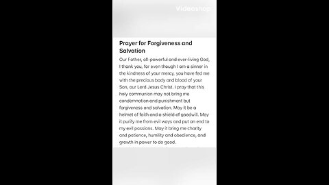 A Prayer for Forgiveness and Salvation