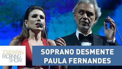 Soprano desmente Paula Fernandes: “nunca abandonei o palco” | Morning Show