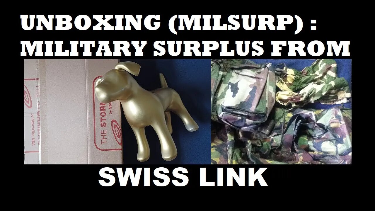 UNBOXING [106] : SWISS LINK. Dutch Army Backpack / Duffel Bag, Belgian Tactical Vest, and more!