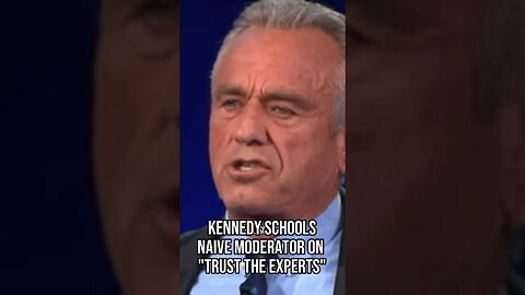 RFK Jr schools Moderator❗️🤯trust the experts - a tool of totalitarianism #rfkjr Robert F Kennedy Jr