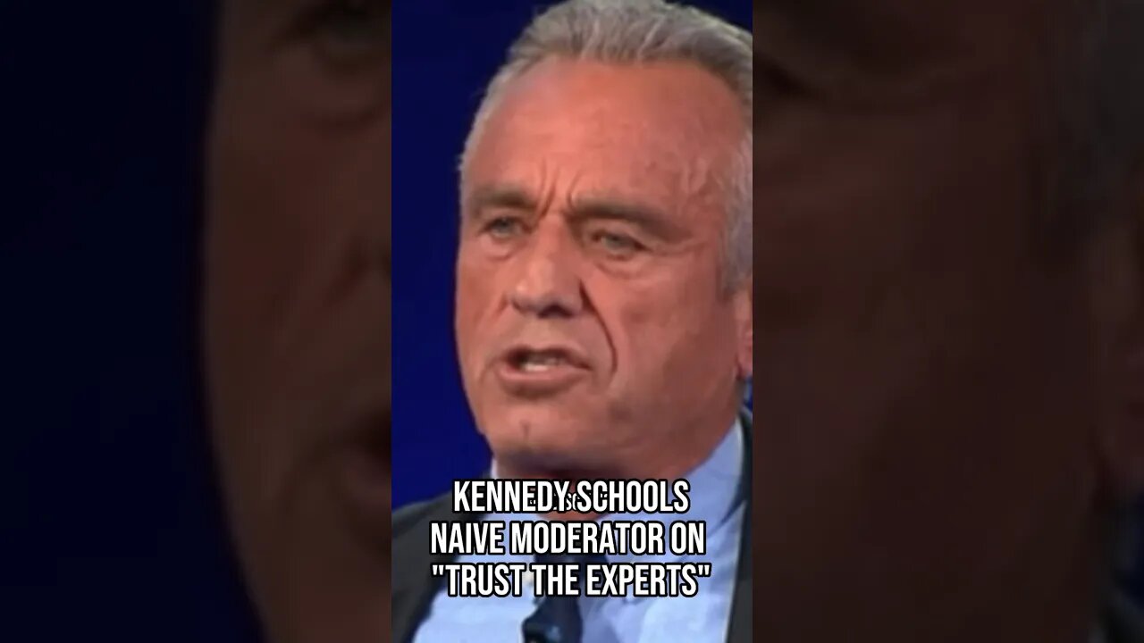 RFK Jr schools Moderator❗️🤯trust the experts - a tool of totalitarianism #rfkjr Robert F Kennedy Jr