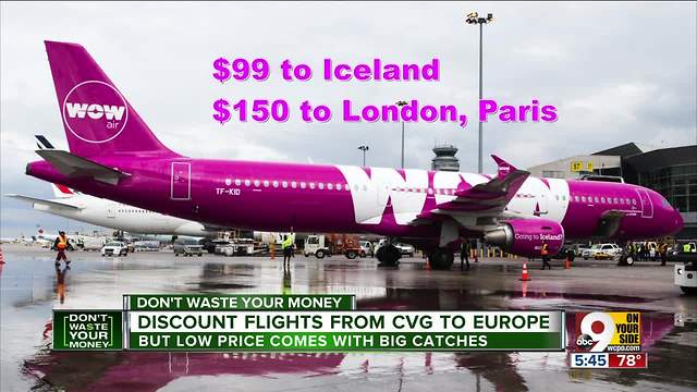 Tri-State travelers say WOW to low fares from CIncinnati to Europe