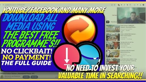 Download All Media From YouTube/Facebook From Free Software | No Clickbait |Windows Operating System