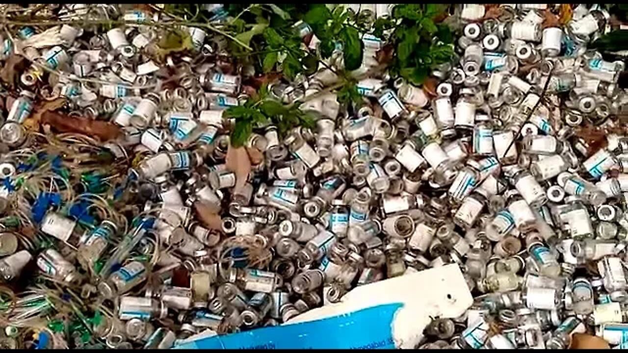 Kitubulu forest turned into a medical waste dumping site.