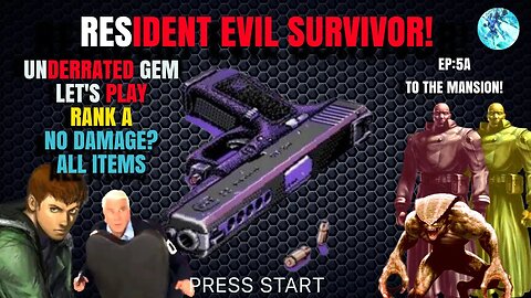 LET'S PLAY RESIDENT EVIL SURVIVOR EP:5A TO THE MANSION! FT: FRANK DREBIN 4K 60FPS #gaming #funny