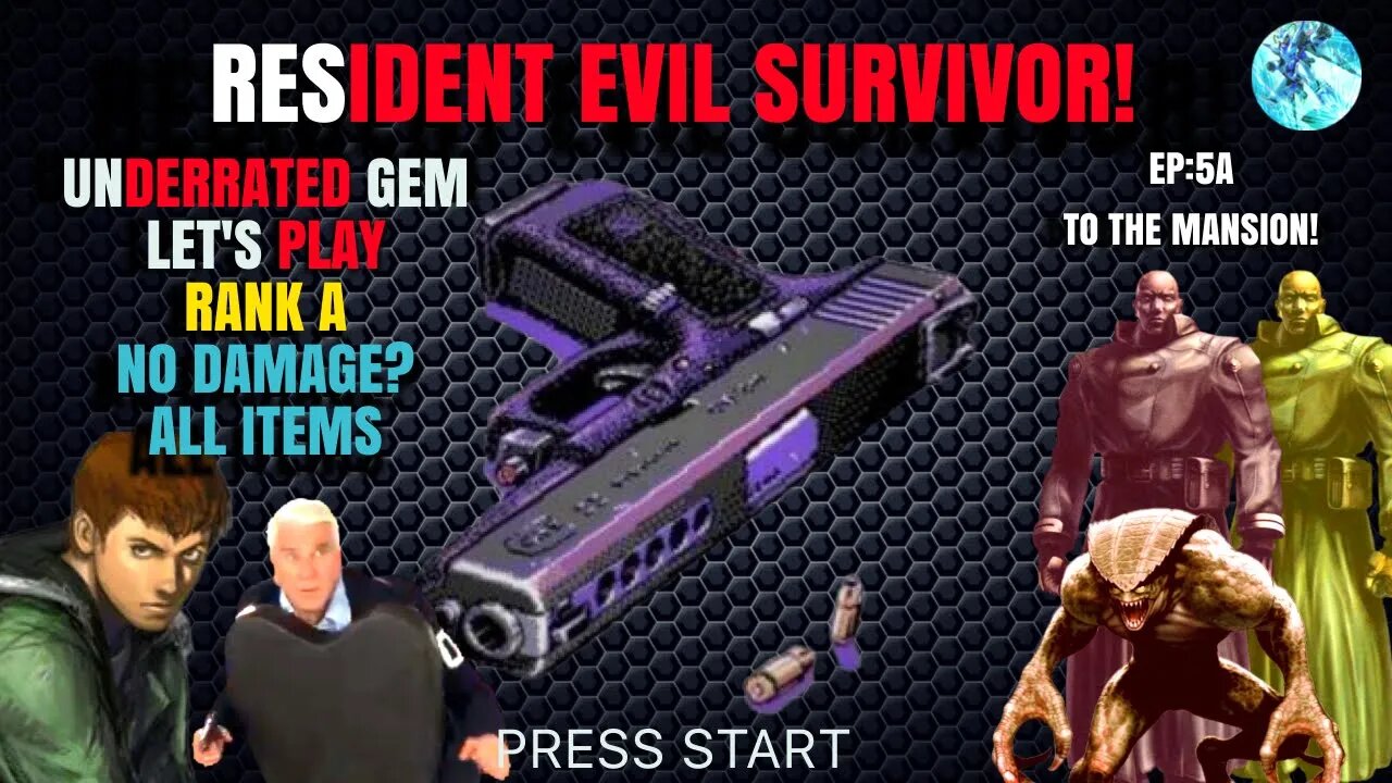 LET'S PLAY RESIDENT EVIL SURVIVOR EP:5A TO THE MANSION! FT: FRANK DREBIN 4K 60FPS #gaming #funny