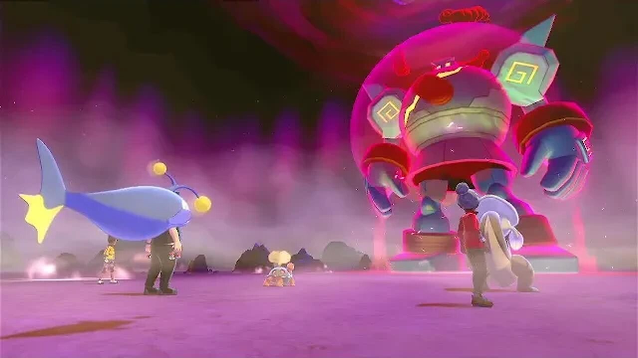 Pokémon Sword - Battling Dynamax Golurk