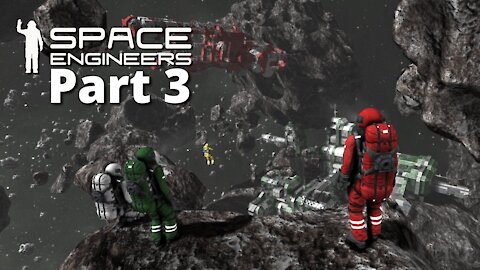 Space Engineers part 3 - Making a Big FK Off Drill Rig (with Sordbrute275)